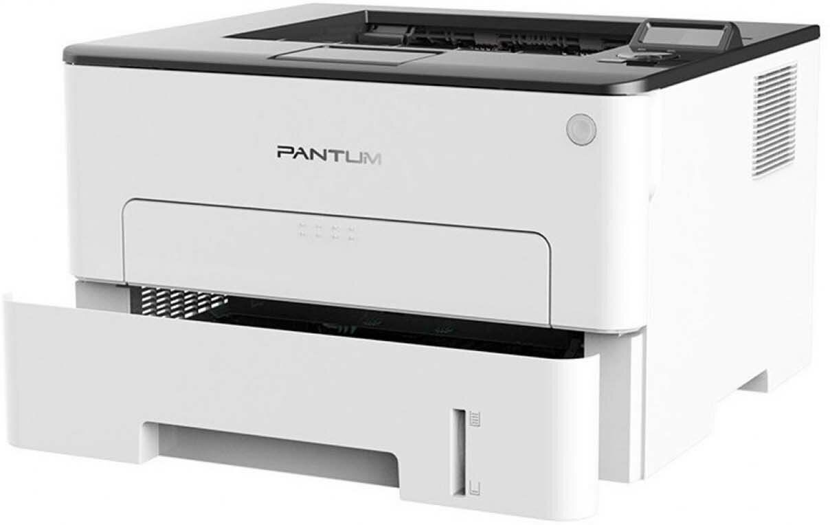Принтер лазерный Pantum P3300DW, ч/б, A4, белый/черный