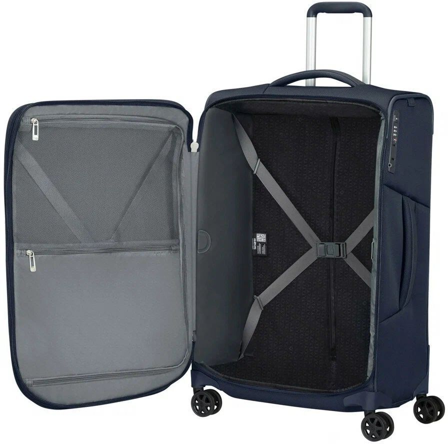 Чемодан Samsonite, 92 л, размер L, синий
