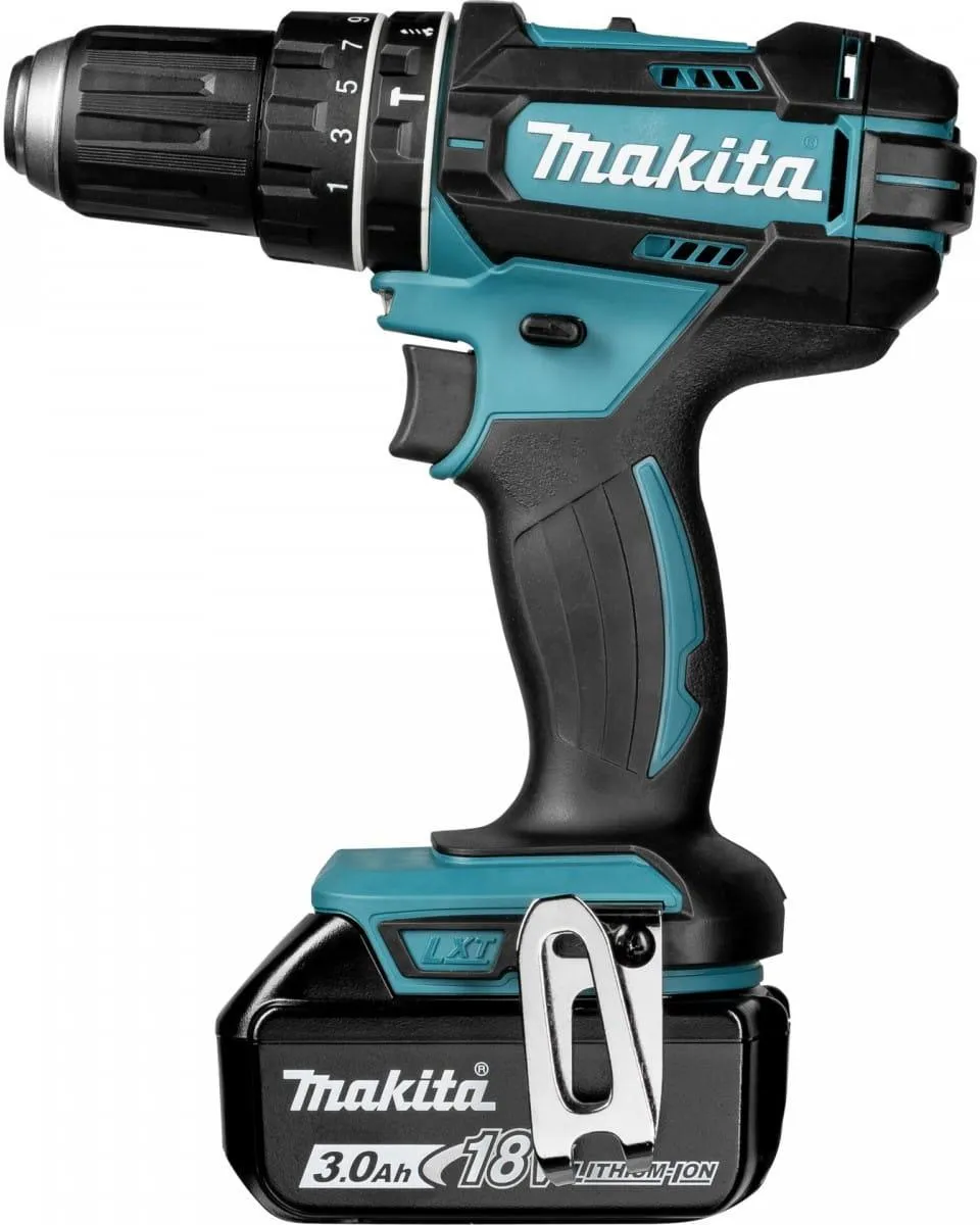 Аккумуляторная ударная дрель-шуруповёрт Makita DHP482RFX9 18 В, АКБ и ЗУ, кейс