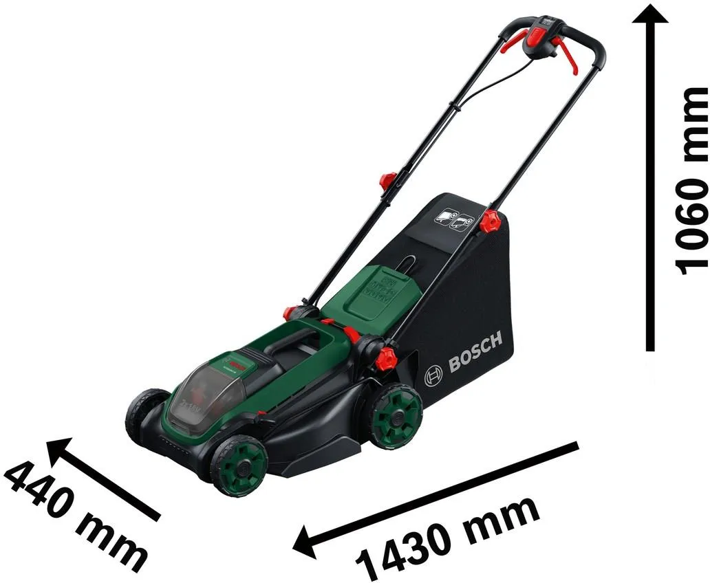 Газонокосилка аккумуляторная Bosch ROTAK18V2-38 06008B9M01