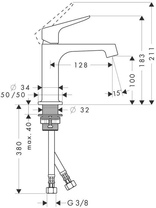 Смеситель Hansgrohe Axor Citterio M 34017000