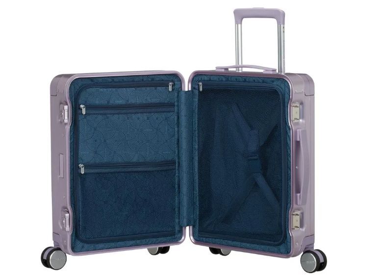 American Tourister Soundbox Alu Чемодан 55 см, фиолетовый 39л