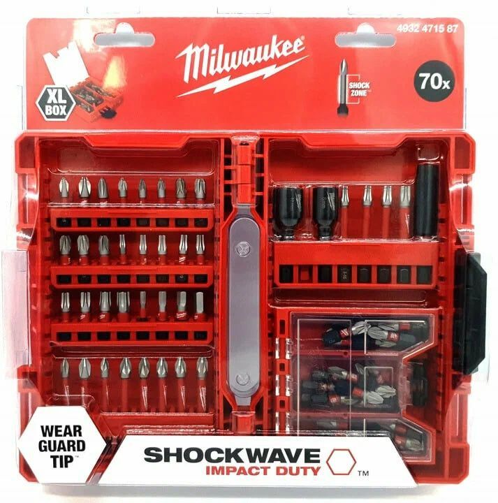 Набор бит и головок ударных Milwaukee SHOCKWAVE (70шт) (4932492007)