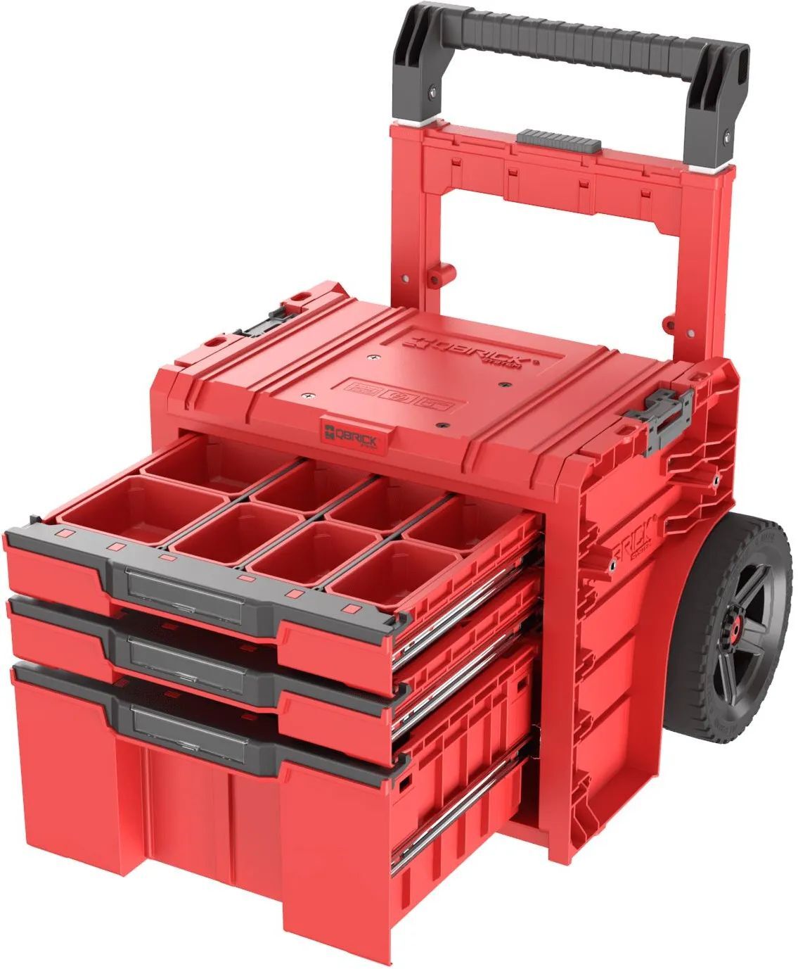 Ящик для инструментов на колесах Qbrick System PRO Cart 2.0 PLUS Drawer 3 Ultra HD Custom