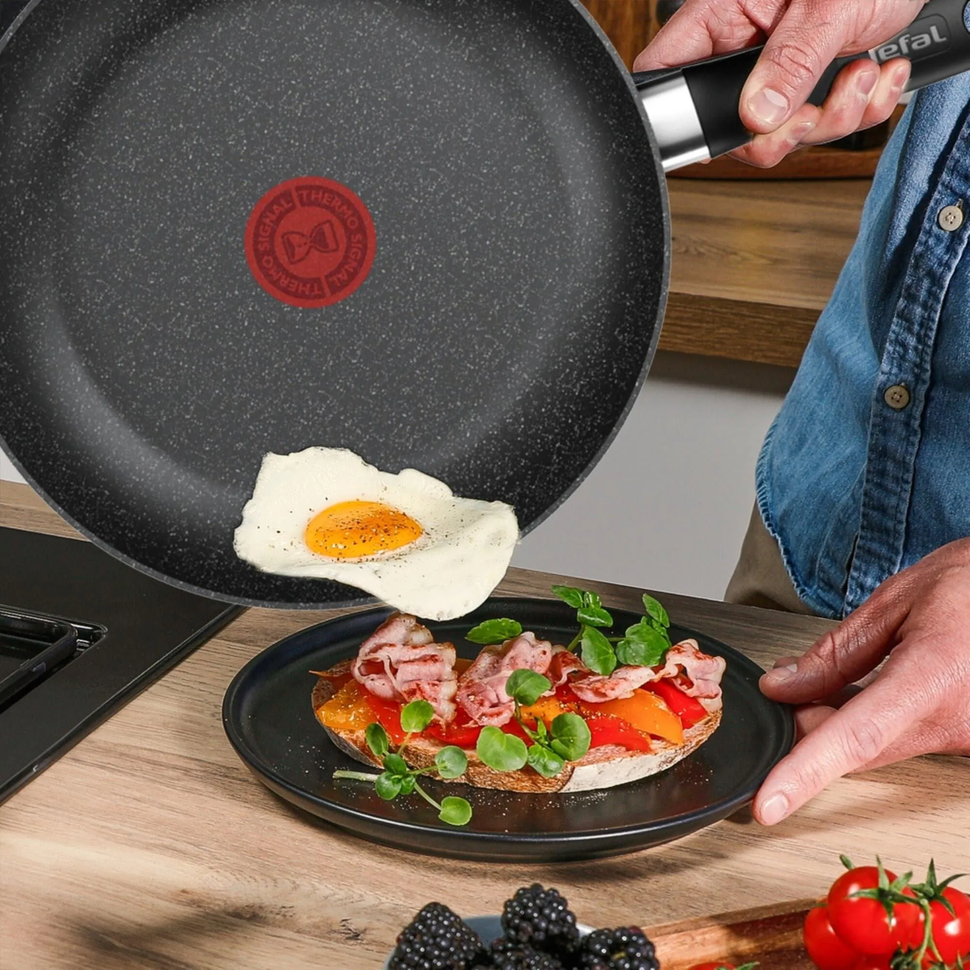 Набор посуды Tefal Dark Essential 3 предмета G0069153
