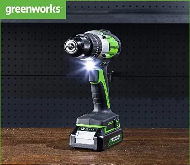 Аккумуляторная дрель Greenworks GD24DD60K2 с акб и зу
