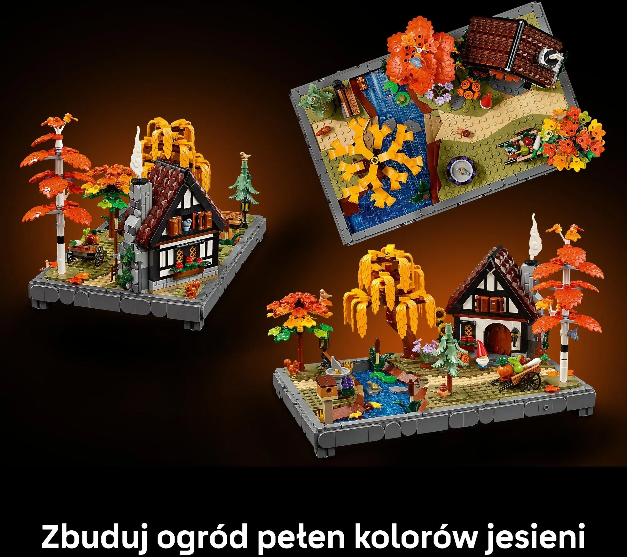 Конструктор LEGO Icons 10372 Осенний сад с хижиной