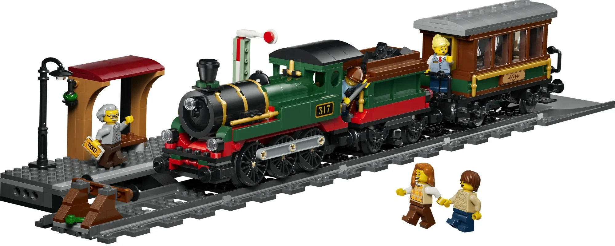 Конструктор LEGO City 60511 Ретро-поезд с паровозом