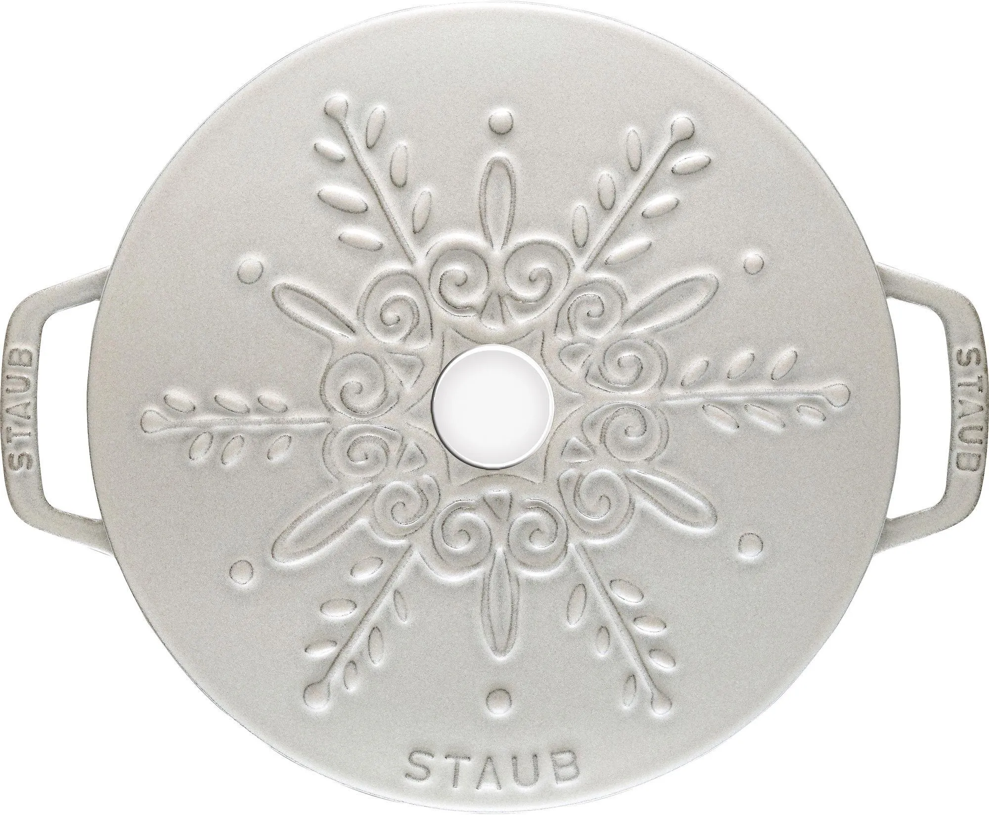 Чугунная кастрюля Staub Snowflake La Cocotte 3,6 л, белая 405065480