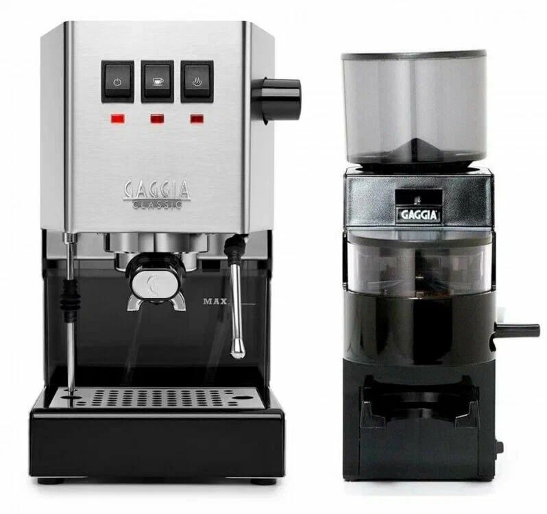 Кофеварка рожковая Gaggia Classic, нержавеющая сталь