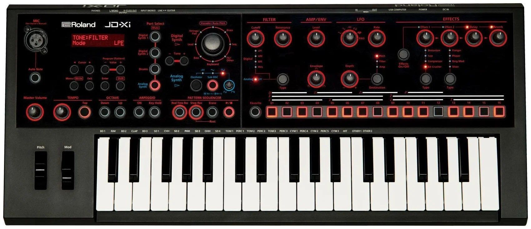Синтезатор Roland JD-Xi черный