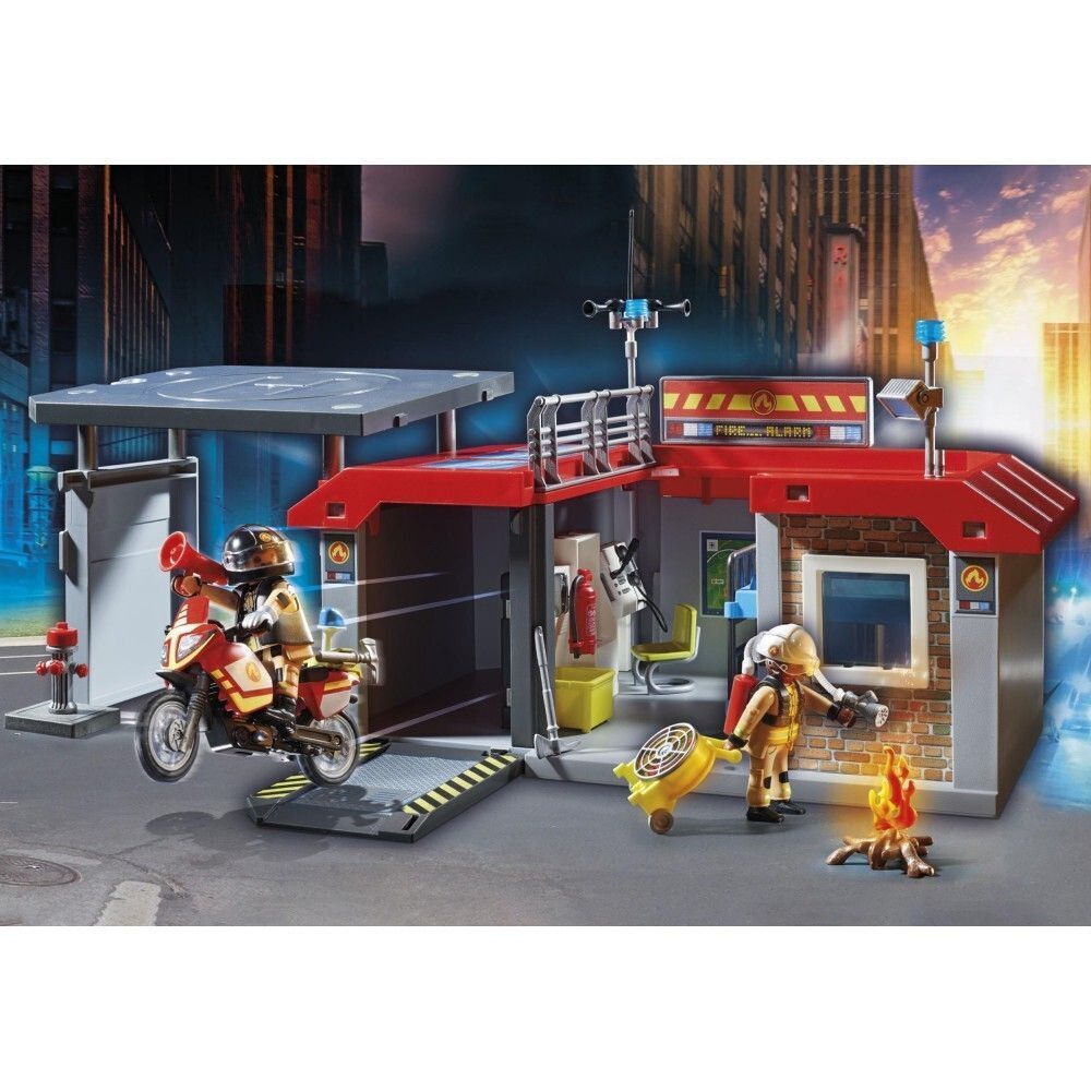 Игровой набор Playmobil 71193 City Action Пожарная станция