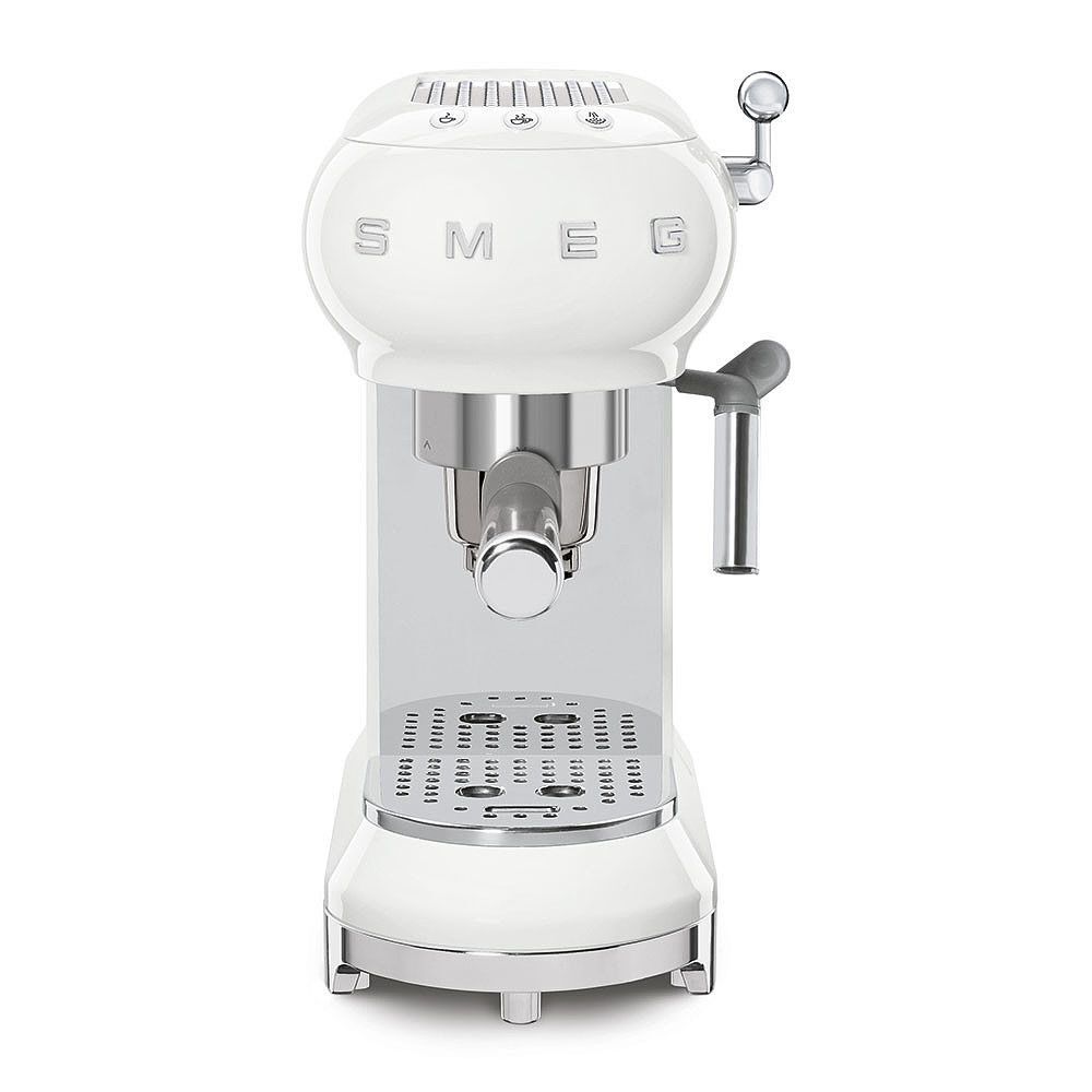 Кофеварка рожковая Smeg ECF01, белый