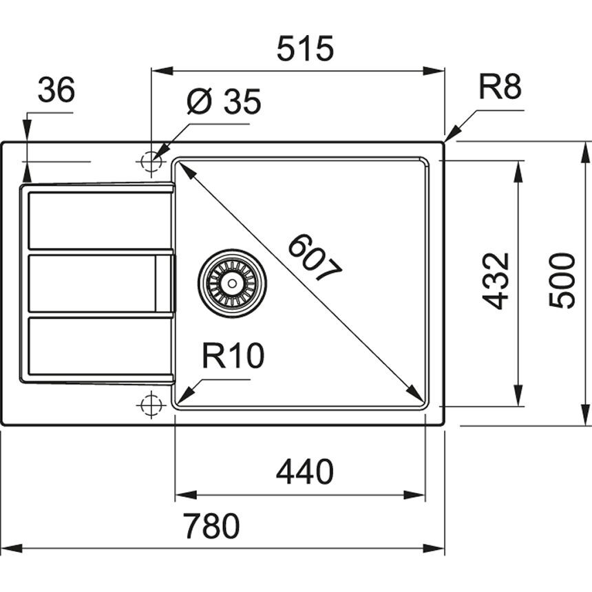 Кухонная мойка FRANKE S2D 611-78 XL оникс