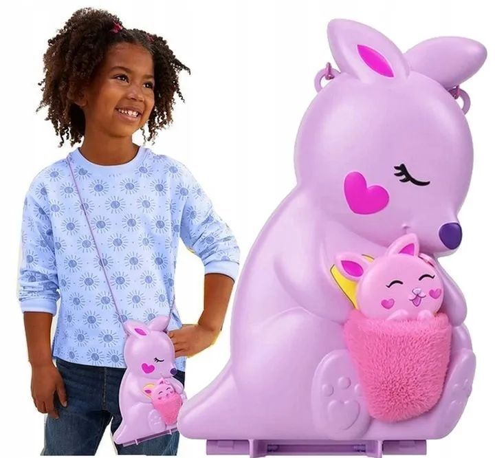 Игрушка Mattel Polly Pocket Компактная сумка Кенгуру GKJ63 HKV50