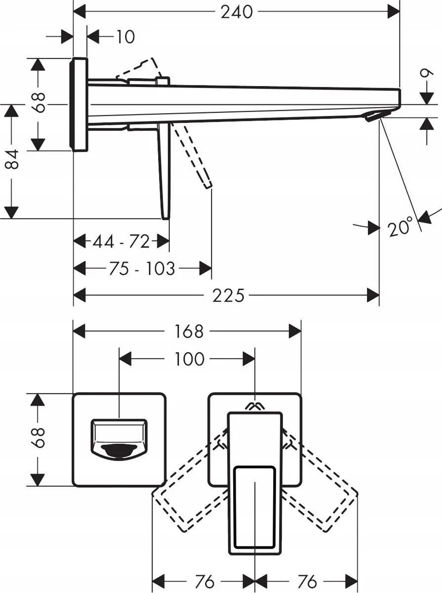 Смеситель Hansgrohe Metropol 22,5 хром 74526000