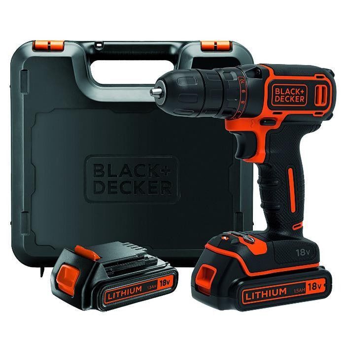 Аккумуляторная дрель-шуруповерт BLACK+DECKER BDCD18