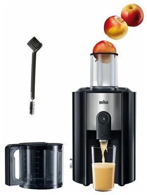 Центробежная соковыжималка Braun J500 Multiquick 5, black
