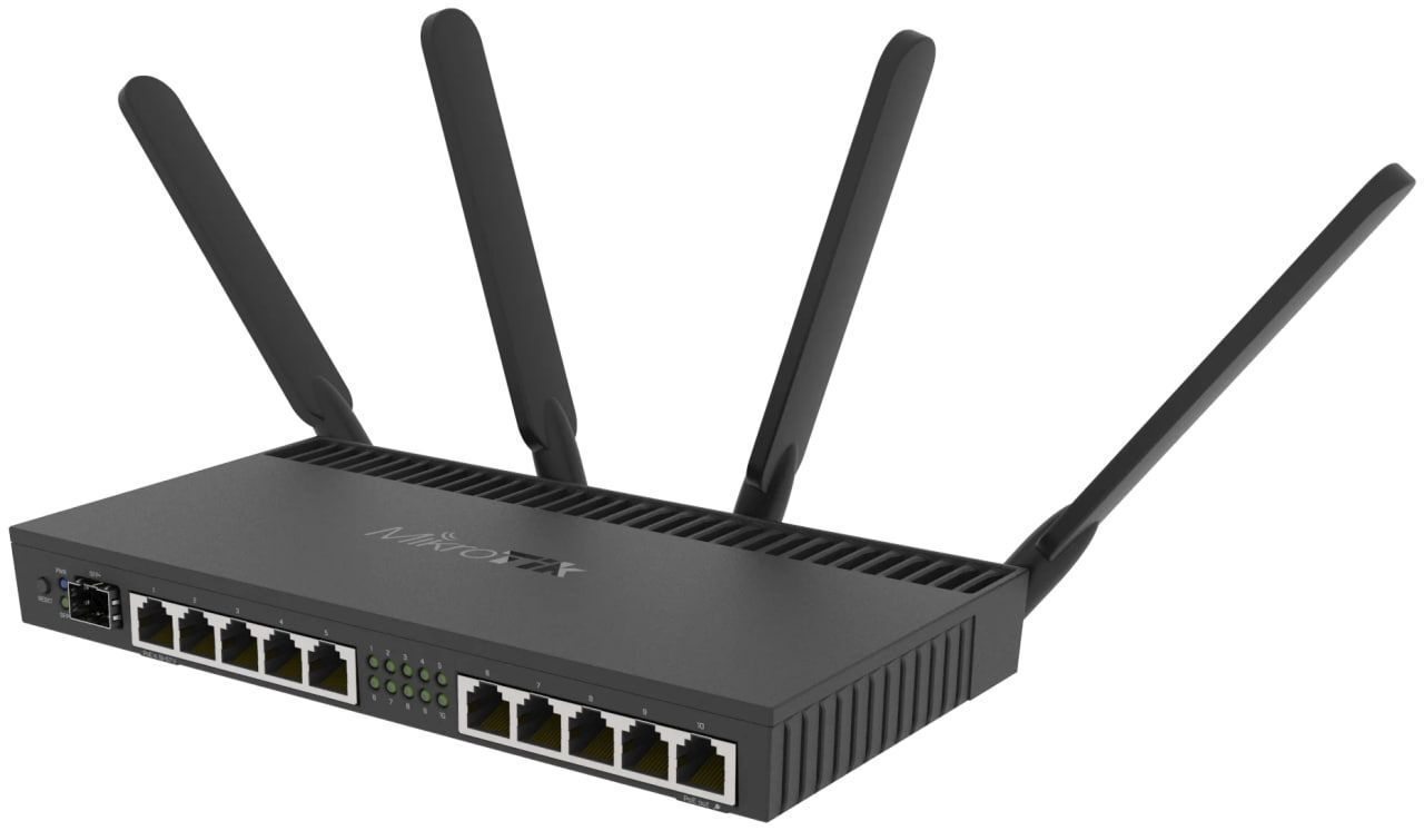 Wi-Fi роутер MikroTik RB4011iGS+5HacQ2HnD-IN, черный