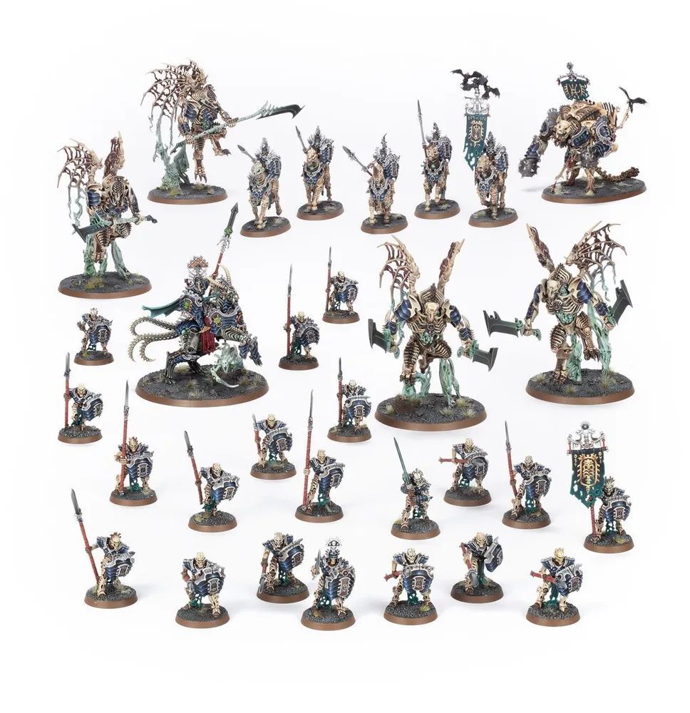 Миниатюры для настольной игры Games Workshop; Age of Sigmar - Ossiarch Bonereapers: Praetorian Spearhead