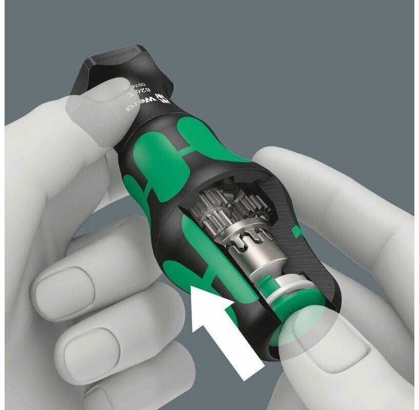 Ручка-держатель насадок с быстрозажимным патроном WERA Rapidaptor 826 Т 057480