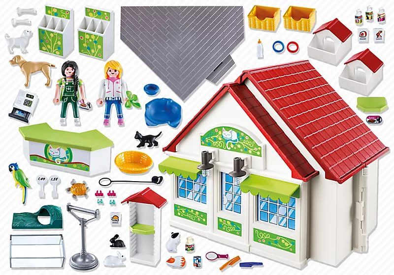 Портативный зоомагазин Playmobil 71396