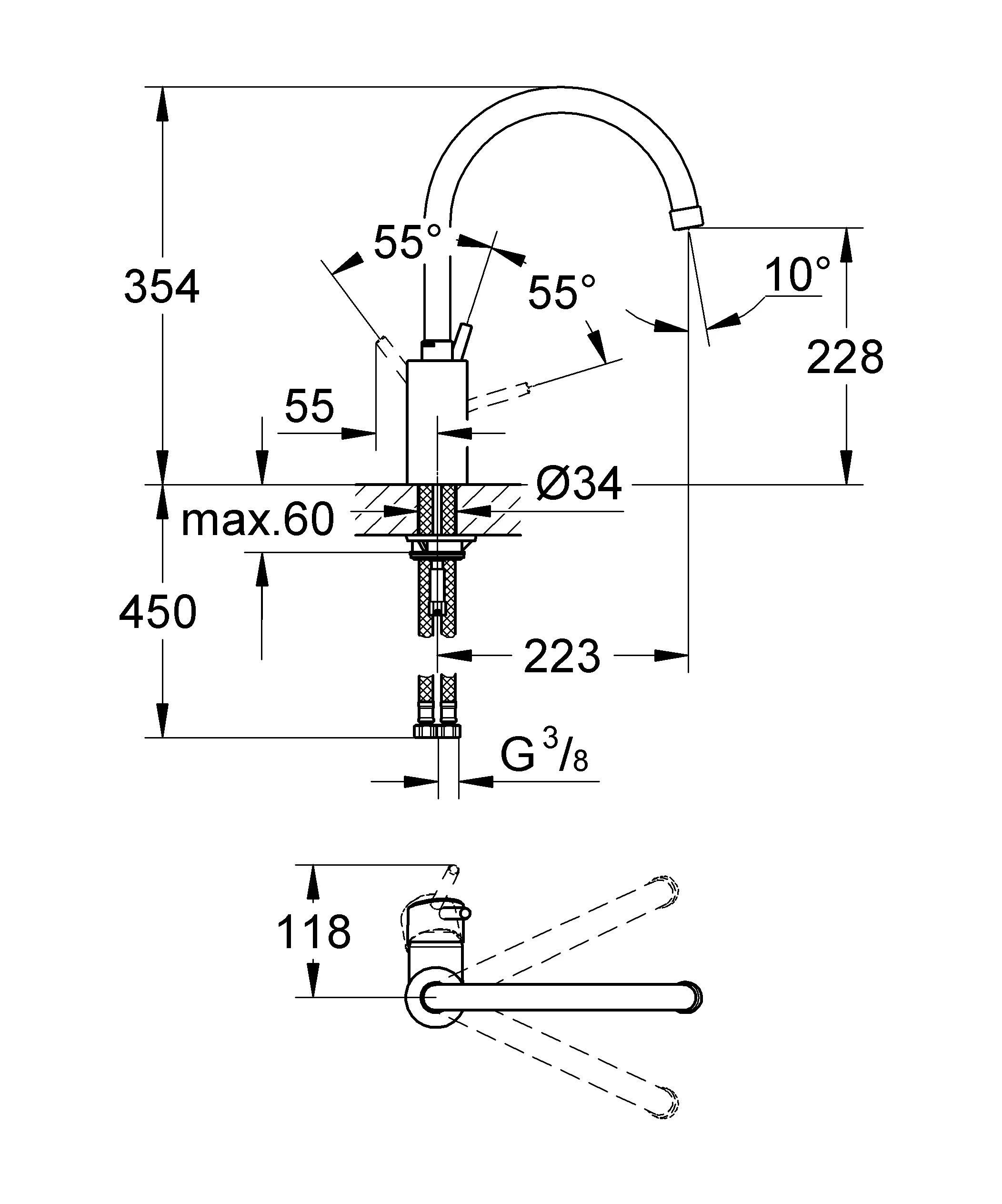 Смеситель для кухни Grohe Start 304692430