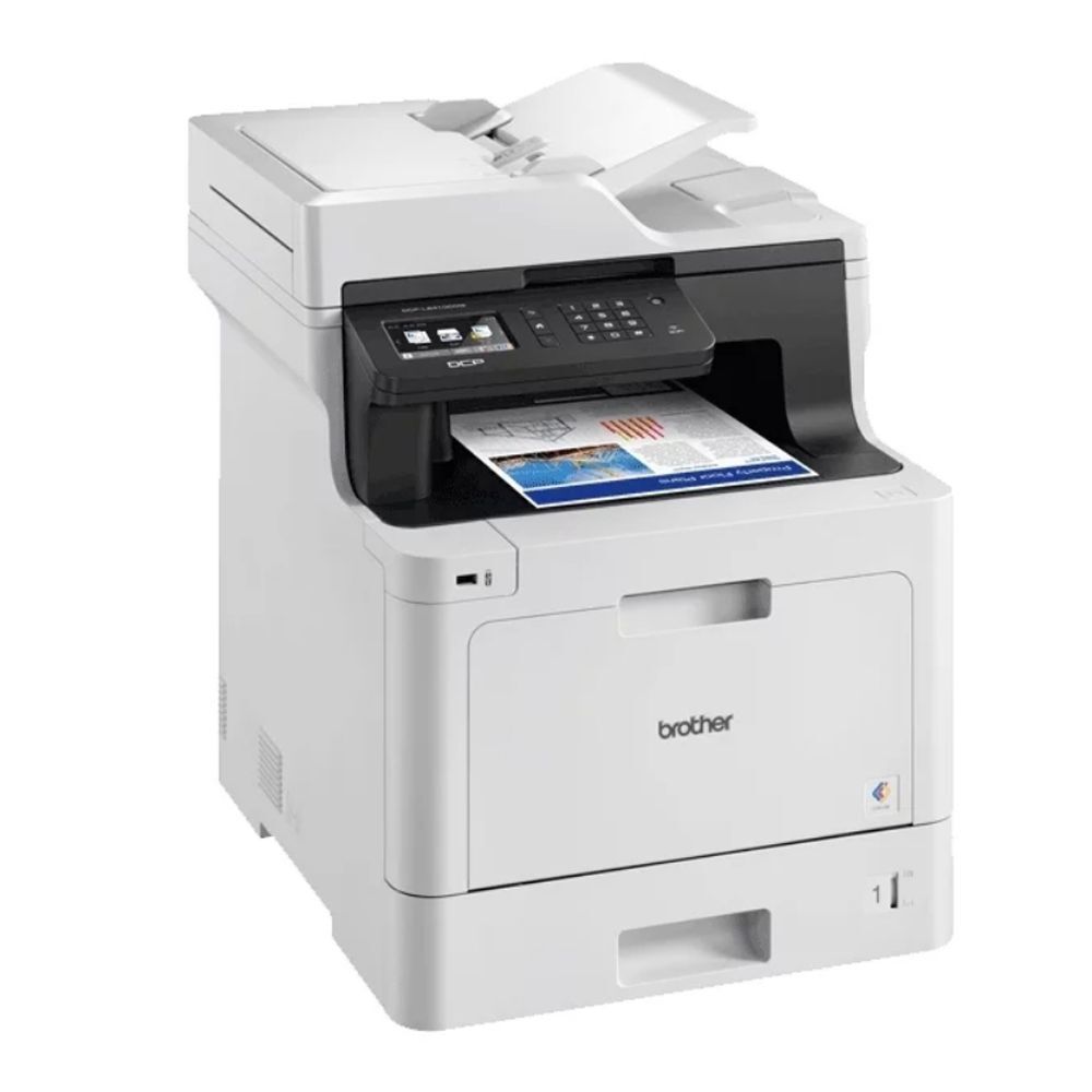 МФУ лазерное Brother DCP-L8410CDW, цветн., A4, белый/черный