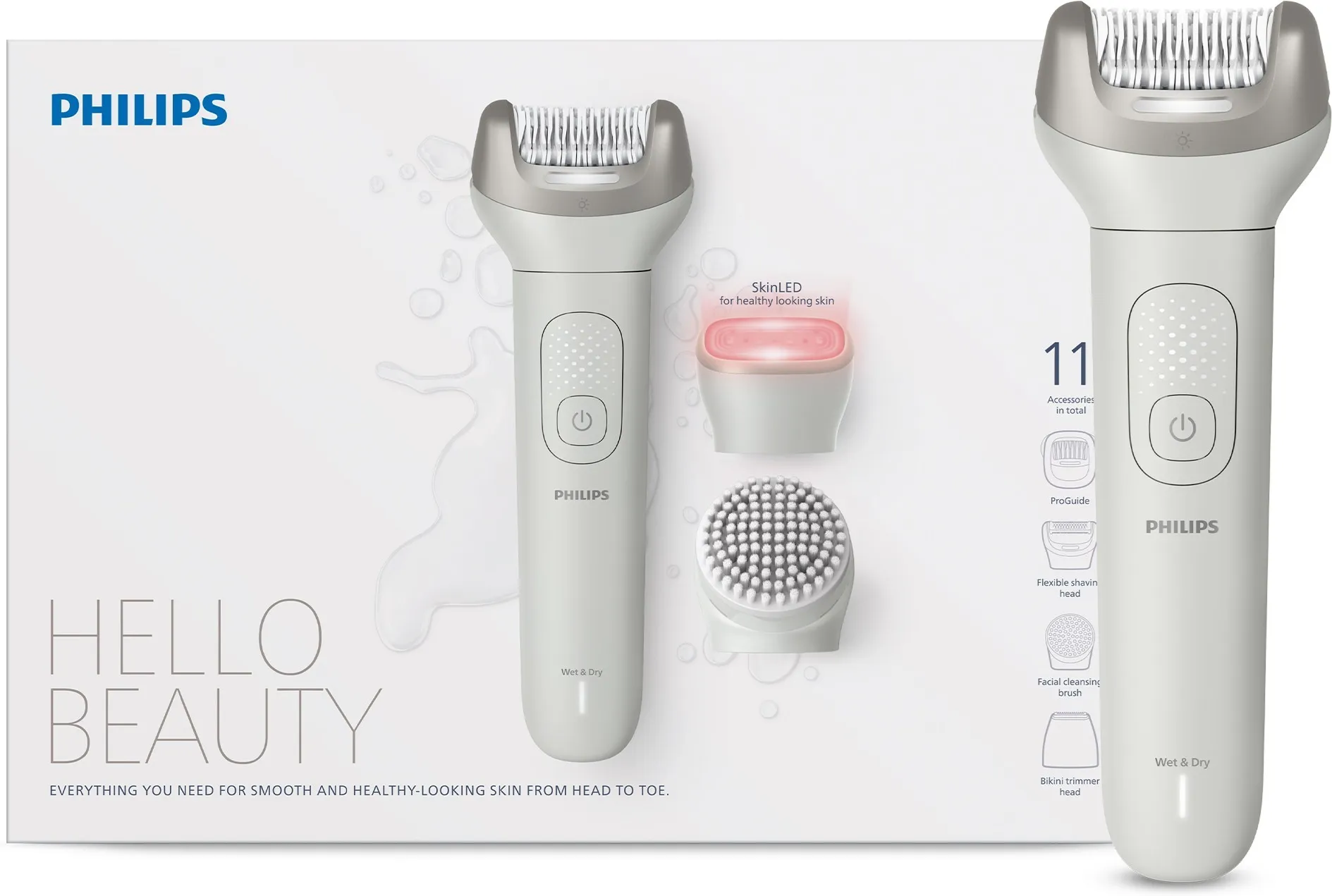 Эпилятор PHILIPS Beauty Set BRE750/00