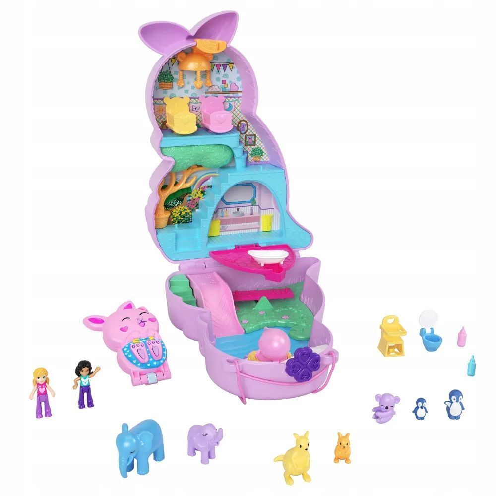 Игрушка Mattel Polly Pocket Компактная сумка Кенгуру GKJ63 HKV50