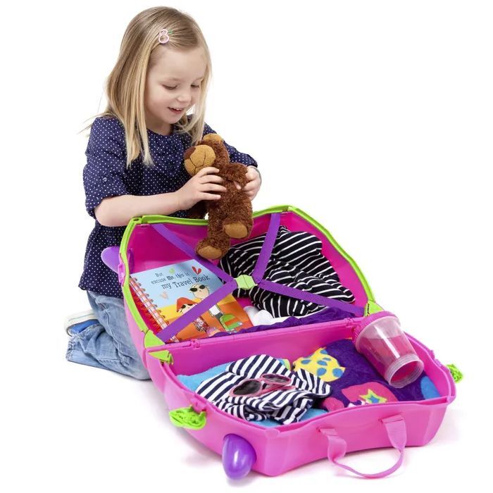 Чемодан-каталка Trunki Trixi TRU-P061, ручная кладь, 46х31х21 см, 1.7 кг, розовый