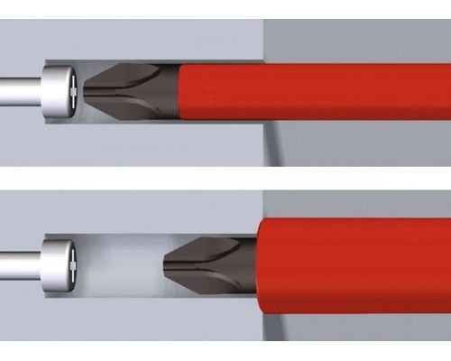 Отвертка диэлектрическая Wiha с набором бит LiftUP Electric 6шт 2831 41235 (SB)