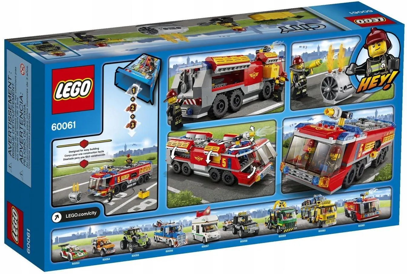 Конструктор LEGO City 60061 Аэродромная пожарная машина