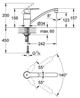 Смеситель для кухни Grohe Start 305302432