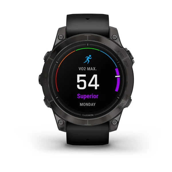 Часы Garmin Epix 2 Pro 47mm Sapphire Carbon Grey Black Band (010-02803-11)