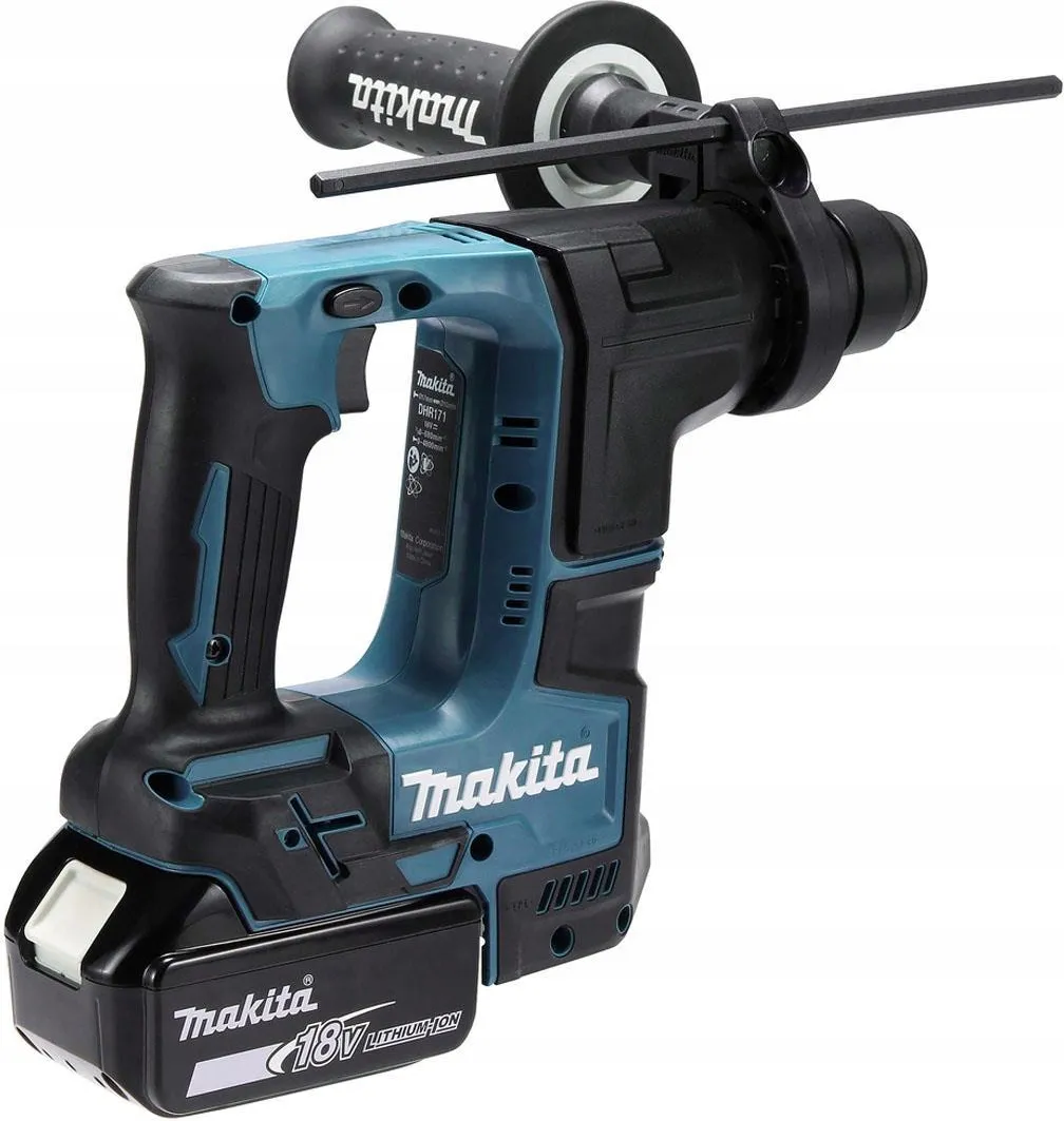 Аккумуляторный перфоратор SDS-Plus Makita DHR171RAX3 18 В, 2×2,0 А·ч АКБ, ЗУ, кейс