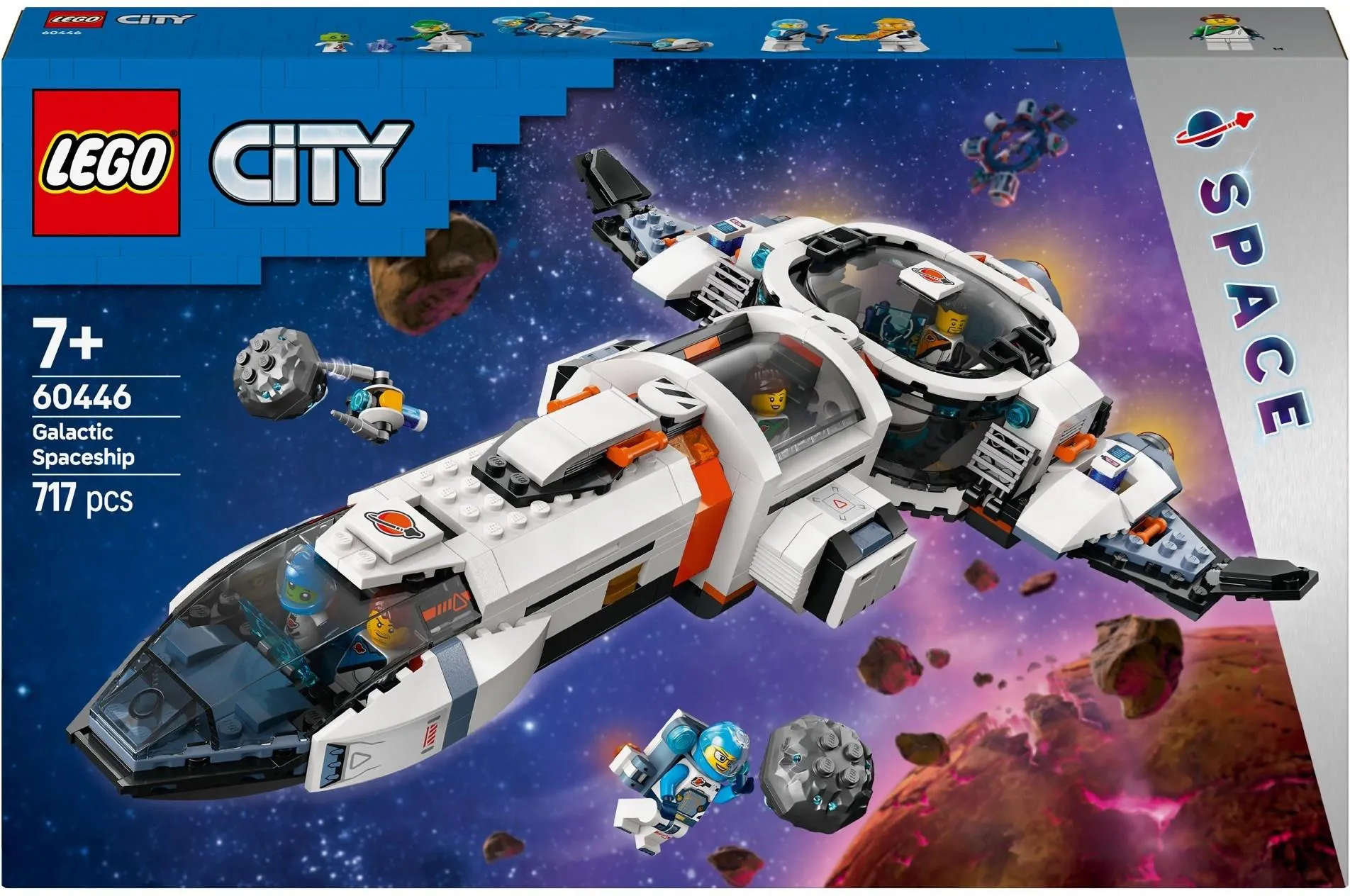 Конструктор LEGO City 60446 Модульный галактический космический корабль