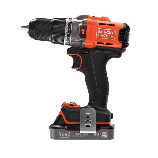 Дрель-шуруповёрт ударная Black&Decker BCD383D1XC PowerConnect 12.0 Ah/18 V с ЗУ