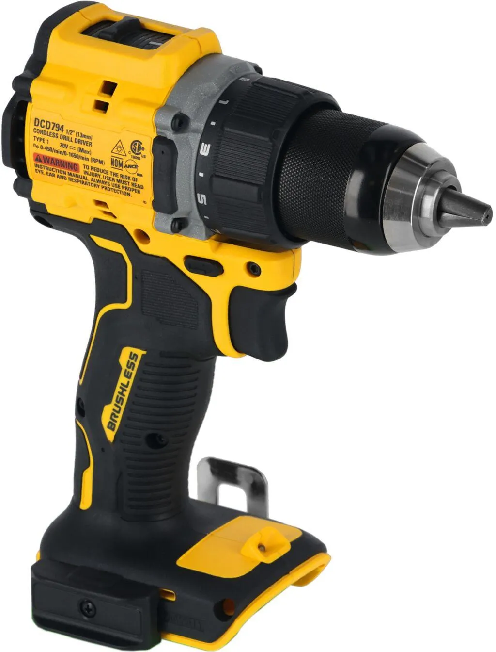 Аккумуляторная безударная дрель-шуруповерт DeWalt DCD794NT, без АКБ и ЗУ, в кейсе TSTAK