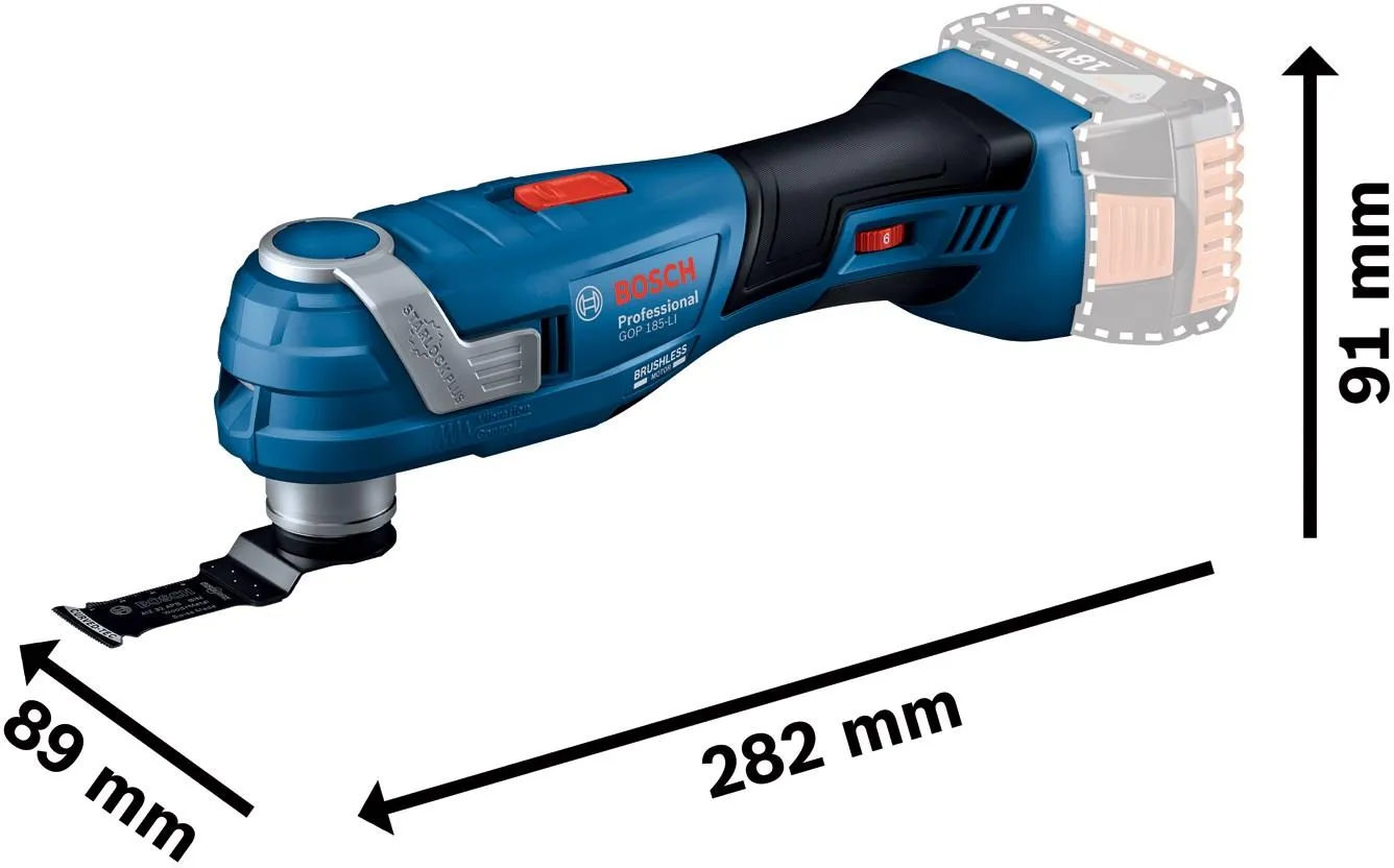 Многофункциональный инструмент Bosch GOP 185-LI Professional 06018G2021