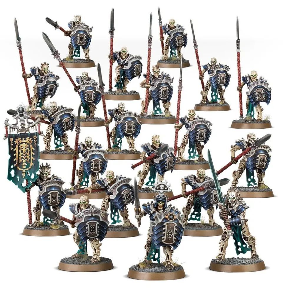Миниатюры для настольной игры Games Workshop; Age of Sigmar - Ossiarch Bonereapers: Praetorian Spearhead