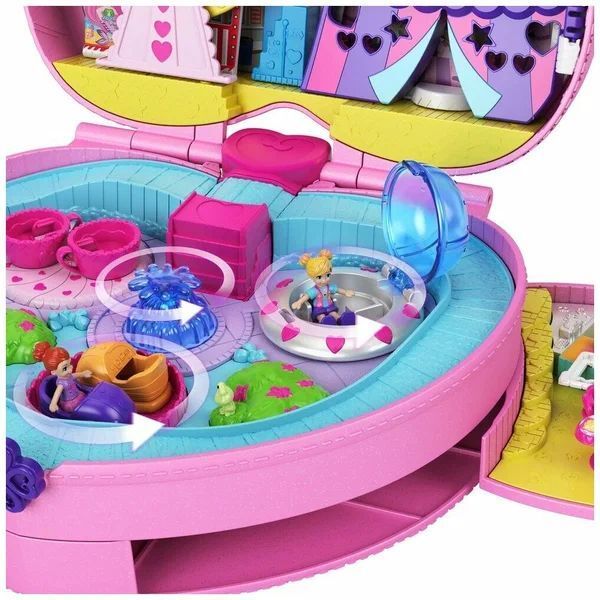 Игровой набор Mattel Polly Pocket Парк развлечений в мини-рюкзаке, GYK91