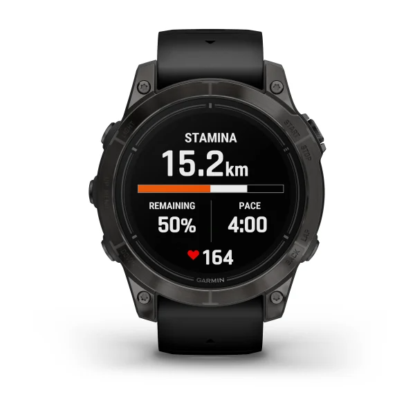 Часы Garmin Epix 2 Pro 47mm Sapphire Carbon Grey Black Band (010-02803-11)