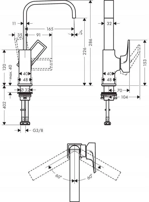 Смеситель Hansgrohe Metropol 74511000