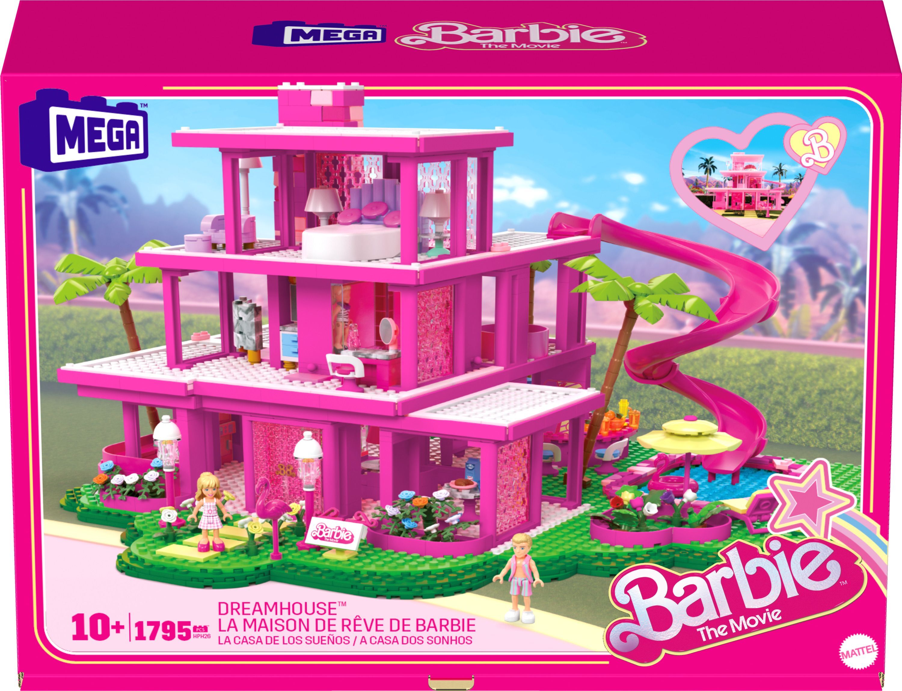 Конструктор MEGA Barbie The Movie Replica Dreamhouse Building Kit (HPH26)