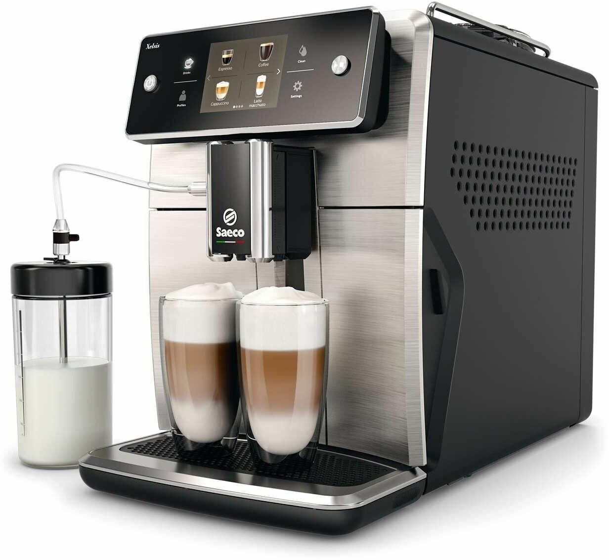 Кофемашина Saeco SM7683 Xelsis, нержавеющая сталь