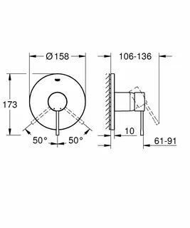 Смеситель для душа Grohe Essence Phantom 24168KF1