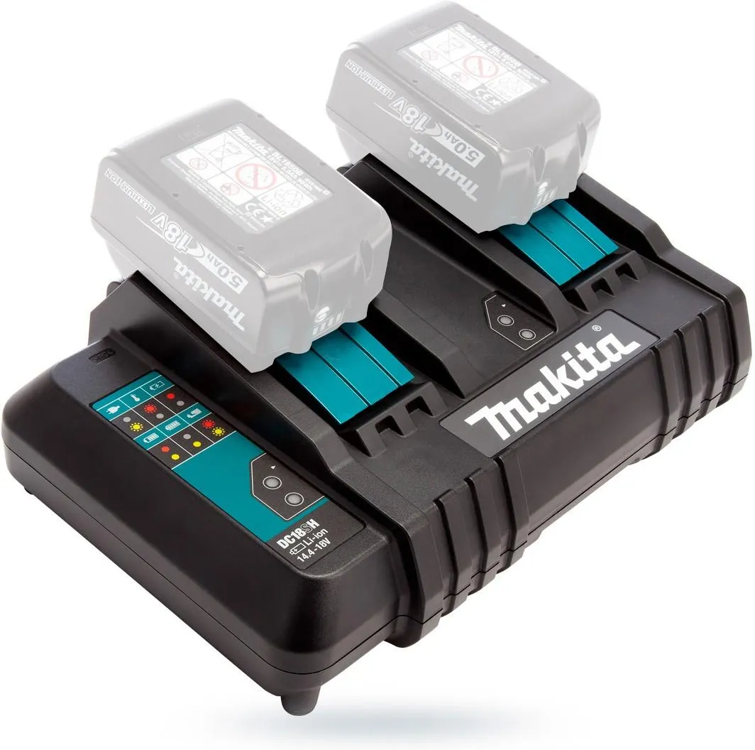 Двойное зарядное устройство Makita DC18SH 7,2–18 В LXT