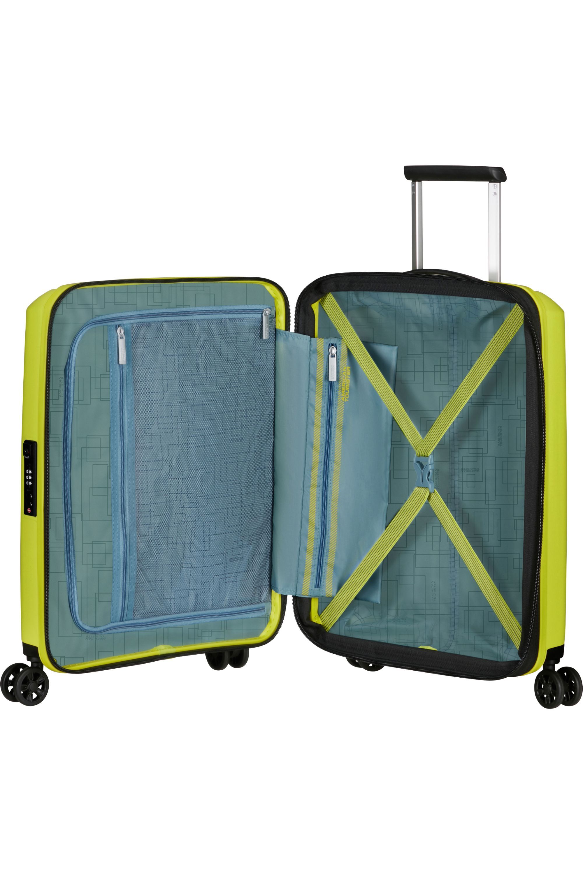 Чемодан American Tourister Aerostep 55см, 40 л, желтый
