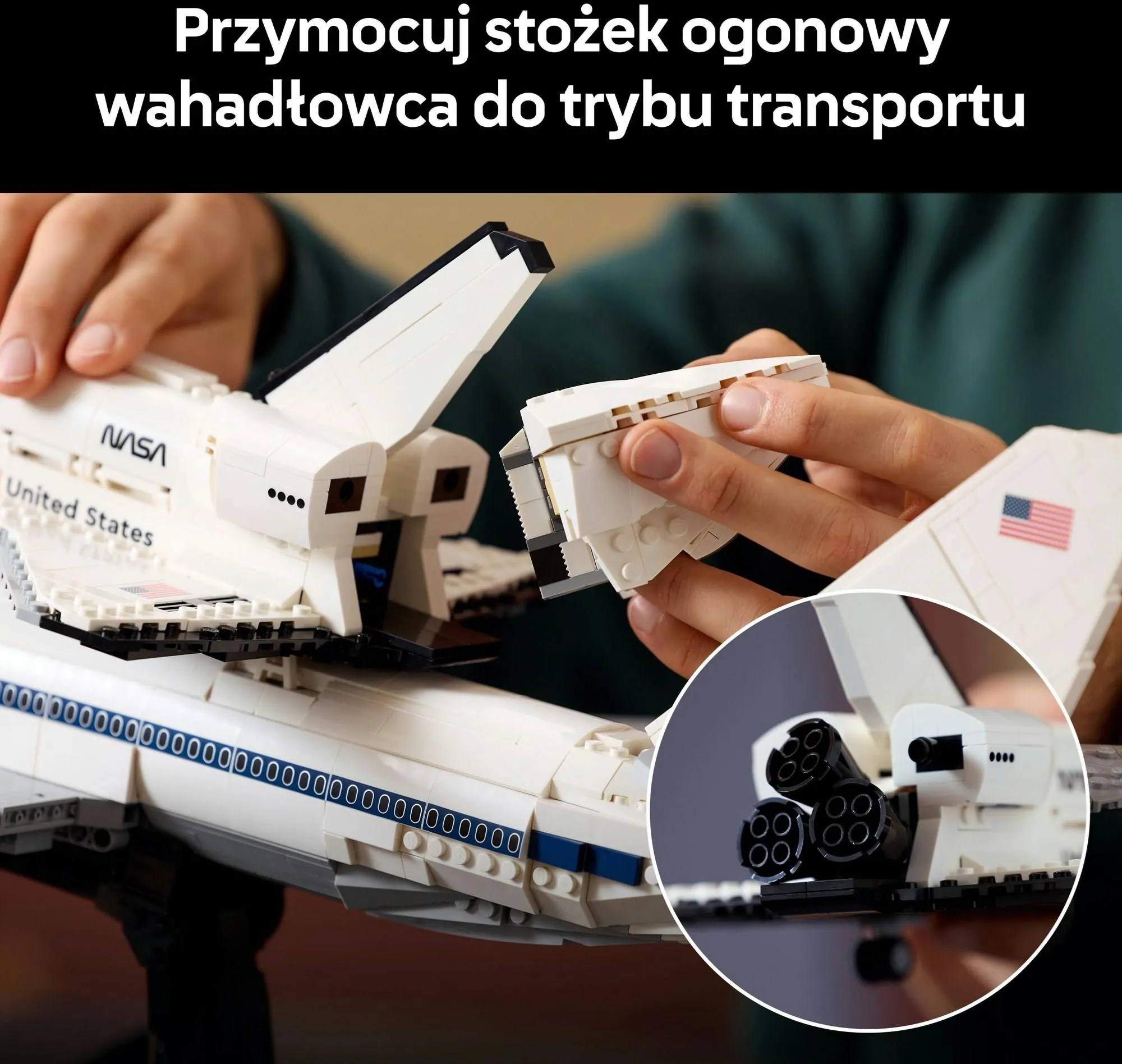 Конструктор LEGO Icons 10360 Шаттл на орбитальном носителе